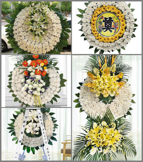 山西忻州原平市崞阳镇黑沟堰村花圈速递